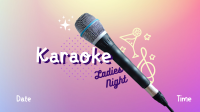 Karaoke Ladies Night Facebook Event Cover