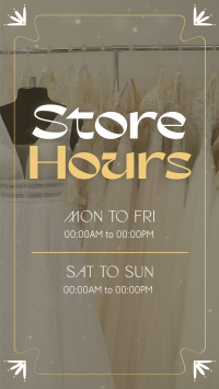 Sophisticated Shop Hours Facebook Story