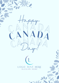 Floral Canada Day Flyer