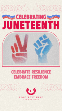 Juneteenth National Independence Day TikTok Video example 3