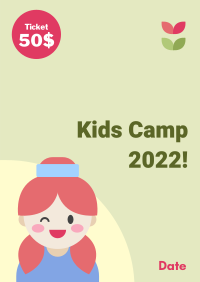 Cute Kids Camp Poster