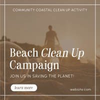 Beach Clean Up Drive Linkedin Post Design