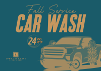 Car Wash Cleaning Service  Postcard
