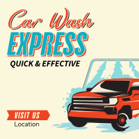 Vintage Auto Car Wash Instagram Post