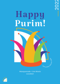 Purim Hat Poster