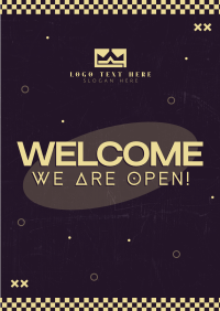 Neon Welcome Poster