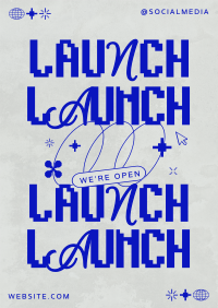 Modern Techy Launch Flyer Design