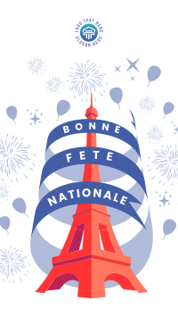 Bastille Day Celebration Instagram Story Design