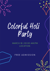 Holi Party Flyer