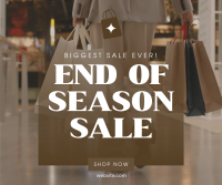 End of Season Shopping Facebook Post