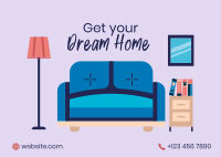 Home Decor Services Postcard Design