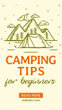 Camping Tips For Beginners Instagram Reel