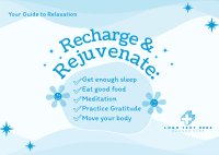 Practice Relaxation Tips Postcard