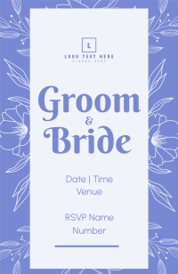 Ornamental Plant Wedding Invitation Image Preview