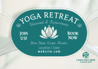 Yoga Retreat Day Postcard