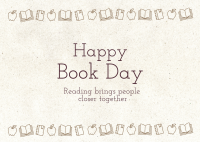 Book Day Message Postcard