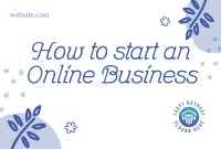 How to start an online business Pinterest Cover Image Preview