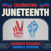 Rustic Juneteenth Greeting Linkedin Post