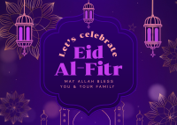 Eid Al-Fitr Celebration Postcard
