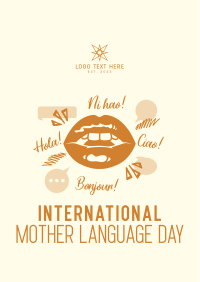 Language Day Greeting Flyer