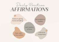 Affirmations To Yourself Postcard