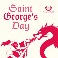 Saint George's Celebration Instagram Post Design