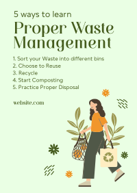 Proper Waste Management Poster