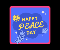 Peace Day Text Badge Facebook Post