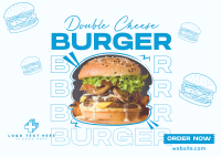 Burger Postcard example 1