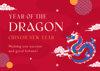 Year Of The Dragon Postcard