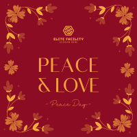 Floral Peace Day Instagram Post