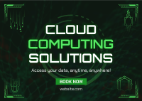 Techy Cloud Computing Postcard Image Preview