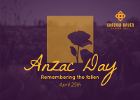 Remembering Anzac Postcard