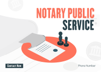 Notary Stamp Postcard