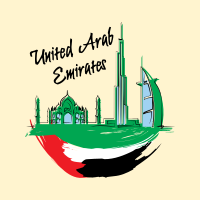 UAE City Scribbles Instagram Post Image Preview