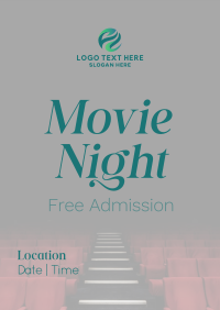 Movie Night Cinema Poster