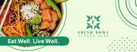 Healthy Food Sushi Bowl Facebook Cover Image Preview