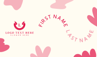Trendy Abstract Business Card