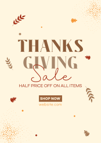 Thanksgiving Sale Poster