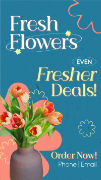 Fresh Flowers Sale Instagram Reel