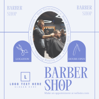 Rustic Barber Shop Instagram Post