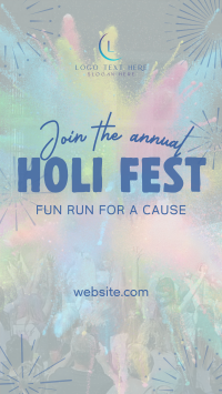 Holi Fest Fun Run Facebook Story