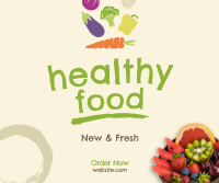 Fresh Healthy Foods Facebook Post Design