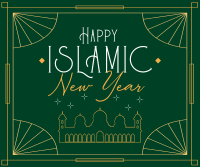 Elegant Islamic Year Facebook Post