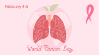 Lungs World Cancer Day  Zoom Background