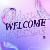 Abstract Welcome Page Instagram Post Image Preview