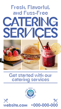 Modern Food Catering Services YouTube Short Design