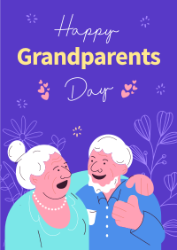 Happy Grandparents Day Poster