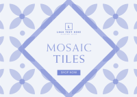 Mosaic Tiles Postcard