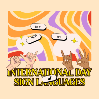 Sign Languages Day Celebration Linkedin Post